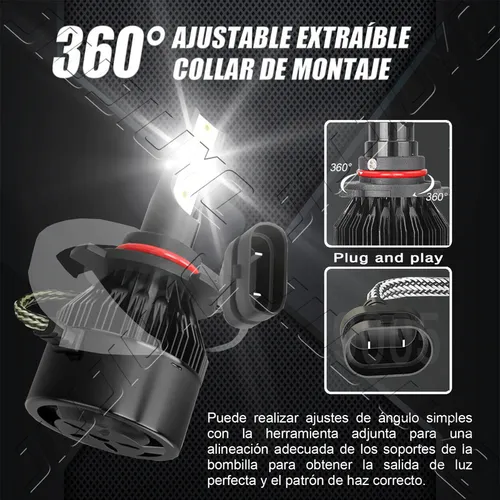 Cd- Kit Faros Luz Led 9005 H11 H10 14000lm Para Ford