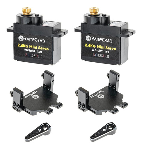 Rampcrab Servo De Dirección Rc Con Soporte De Servo Y Bocina