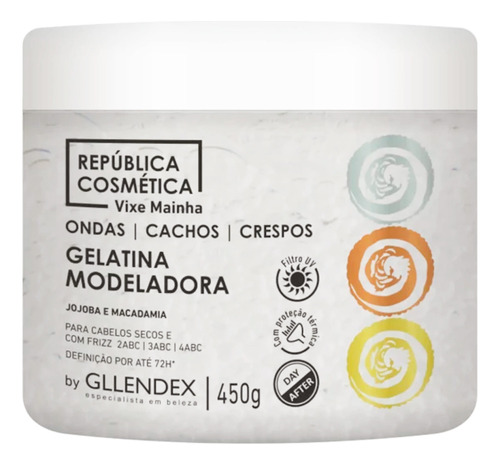 Gllendex Vixe Mainha Shampoo + Gelatina Modeladora Rulos 6c