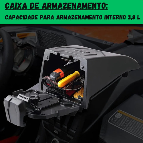 Caixa Com Suporte Multimídia/gps Can-am Maverick X3