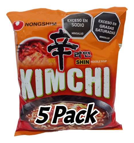 Kimchi Ramen Corea 5pack - g a $97