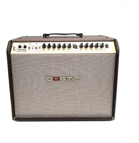 Amplificador Borne P/ Violão E Voz 120w Infinit A120 Studio Cor Marrom 110v/220v