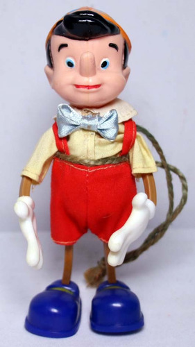 Bonecos Pinoccio E Gepetto Disney 1970 Marx Toys Com Caixas