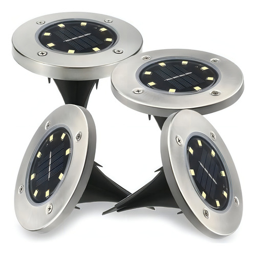 Kit 10 Focos Tipo Estacas Solares Exterior Jardin Quincho