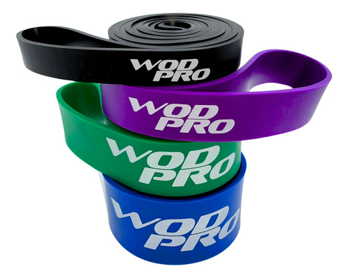 Pack 4 Bandas Para Pull Ups Wod Pro Ligas Resistencia