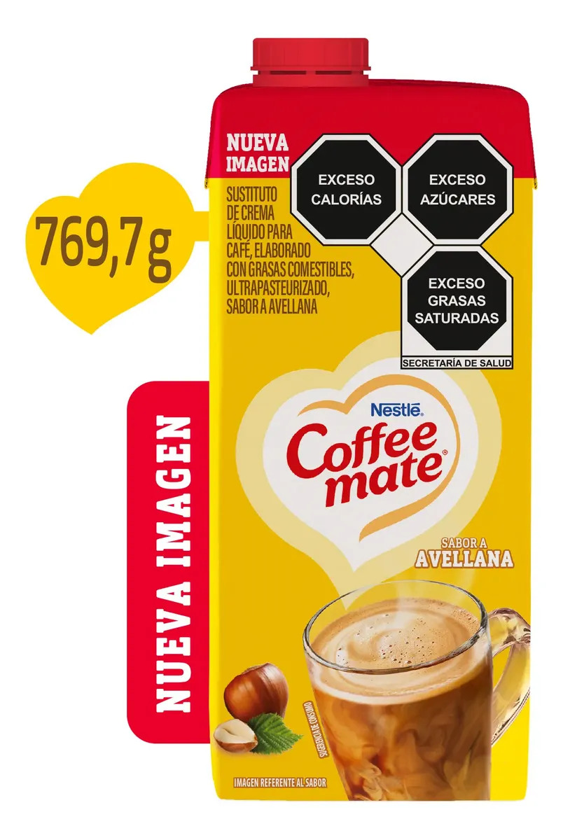 Cremador líquido para Café Coffee Mate Sabor Avellana Envase de 769,7 g