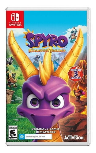 Imagen 1 de 6 de Spyro Reignited Trilogy Nintendo Switch Juego Físico Sellado