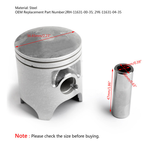 Kit De Anillo Pistón +0.25 Mm Para Yamaha Tzr125 1987-1994