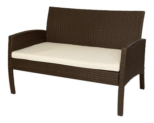 Juego De Jardin Sillas Sillones Mesa 4 Pzas Simil Ratan