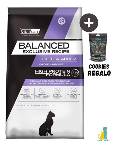 Vitalcan Balanced Gato Adulto Receta Exclusiva X 7,5 Kg 