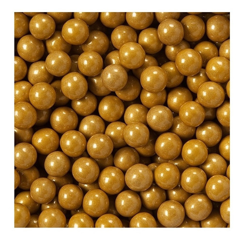 Perlas Comestibles Oro Dorado Confeti Bodas Mesa Dulces