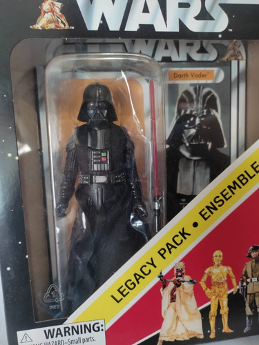Darth Vader 40th Legacy Pack Black Series Retro Star Wars (Usado)