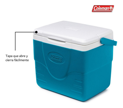 Hielera Coleman Portatil Con Asa 9qt 8 Litros Para 10 Latas
