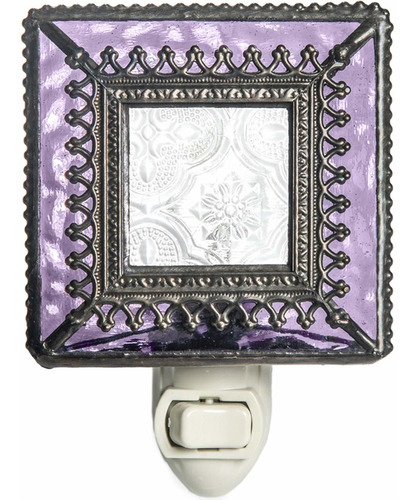 Purple Night Light Decorative Accent Lite Wall Plug In ...