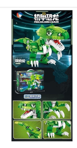 Juguete Encaje Bloques Desarmable,robot Dinosaurio Coleccion