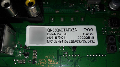 Tarjeta Madre Main Samsung Qn65q6dta Qn65q6dtaf Bn41-02756b (Usado)