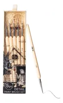 Comprar Set De 5 Pinceles Para Detalles Little Bird Himi - Pinturas Cerdas Beige