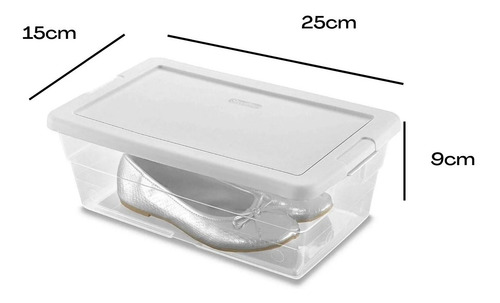 Imagen 4 de 5 de 5 Caja Zapatos Transparente Multiusos Organizador