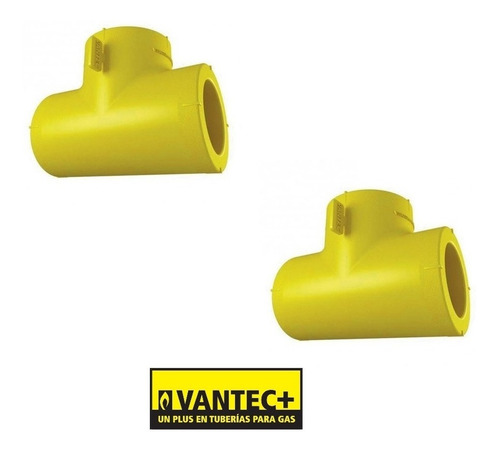 Tee Termofusión Gas 25 Mm ( 3/4 Pulgada ) Vantec (2 Unid)