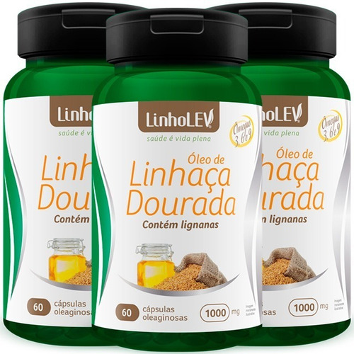 Leo De Linhaça Dourada 1000mg 3 Frascos