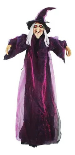 Bruja Activada Por Voz De Decoración De Halloween