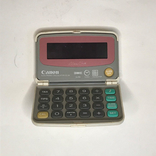 Calculadora Eletronica Canon Cc-30 Agenda Antigo Usado