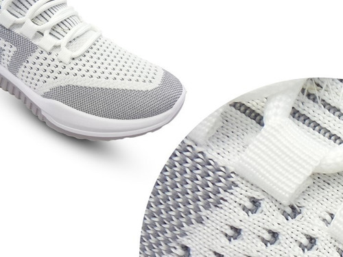 Imagen 6 de 9 de Tenis Casuales Unisex Gris/blanco Tmx