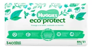 Pañales Huggies Ecoprotect Recién Nacido Etapa 1 Unisex 40pz