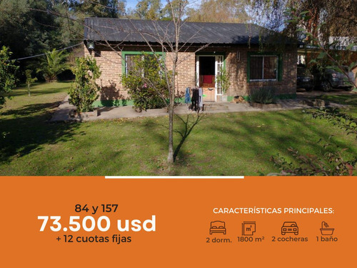 Casa En Venta - 2 Dormitorios 1 Baño 3 Cocheras - 1800mts2 - Los Hornos [financiada]