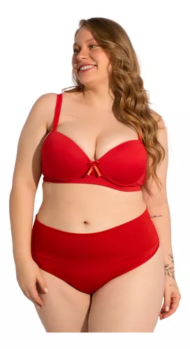 5 Conjuntos Lingerie Plus Size Sutiã E Calcinha Modeladora