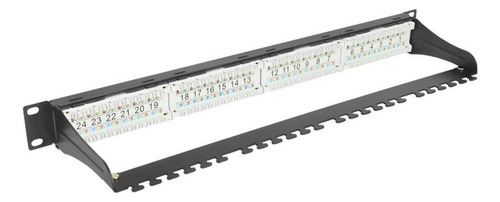 Patch Panel Evus Cat5e 24 Portas Ev-pp-5e-24