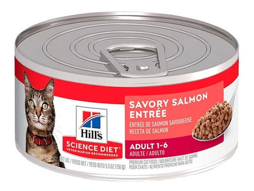 Hill's Science Diet Lata Adult Savory Salmon Entrée