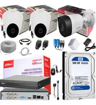 Comprar Cámaras De Seguridad Kit Cctv 1080p Dahua Dvr 4ch + 3cámaras