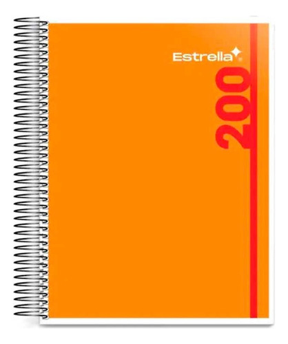 Cuaderno Profesional Estrella Star Max Cuadro 7mm 200 Hojas Color