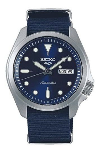 Seiko Mens Analogue Reloj Automático Con Correa De Frl8t