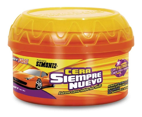 Cera Simoniz 300 Gr Para Brillo De Carro Con Aroma A Nuevo