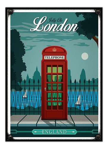 #11 - Cuadro Vintage 21 X 29 Cm / London!