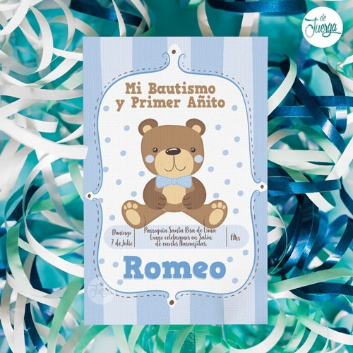 Kit Imprimible Osito Teddy Personalizado Candy Bar Y Deco