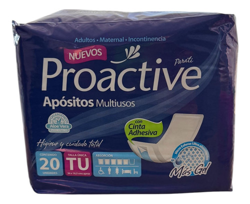 Apositos Parati Proactive Con Adhesivos 20 Unidades