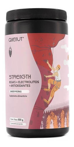 Strength Bcaa Electrolitos Moras 500 G Quenut