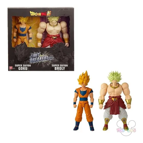 Bandai | Dragon Ball S - Super Saiyans Goku & Broly Duo Pack Bandai | Dragon Ball S - Super Saiyans Goku & Broly Duo Pack