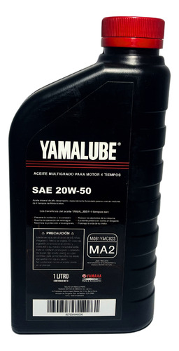 Aceite Yamalube Mineral 20w50 Motos 4t 1l Fz Xtz Fazer