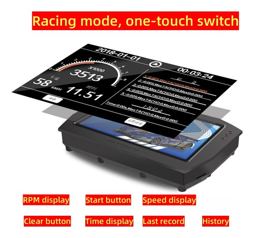Tablero Digital Universal True Colour Lcd Para Tuning Coche