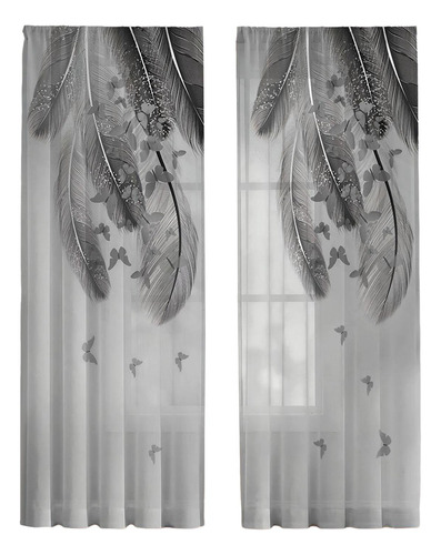 Cortinas De Tul Para Ventana, Cortinas De Tul Gris Para