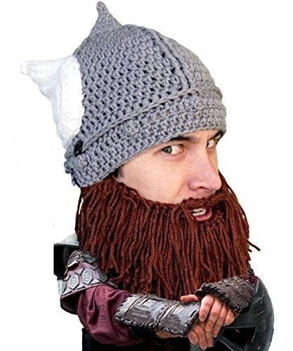 Sombrero De Barba Barbarian Thor Knit Beard Head Original  M