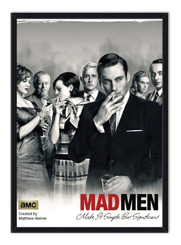 Cuadro Enmarcado - Póster Serie Mad Men 