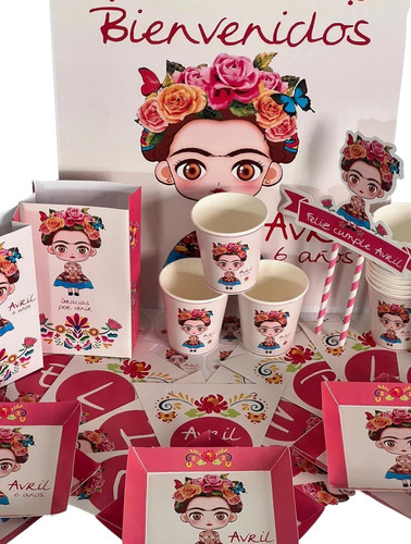 Cotillón Infantil Personalizado X 10 Frida Kahlo