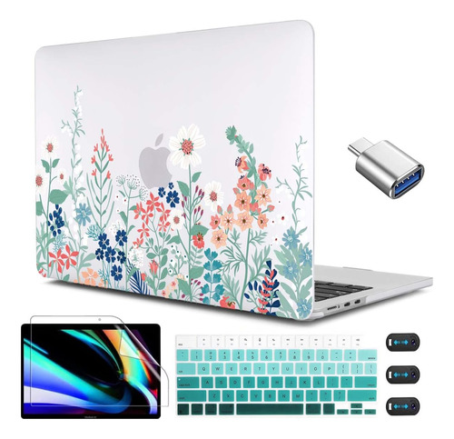 Funda Cissook Para Macbook Air 13 M2 + C/teclado Wildflower