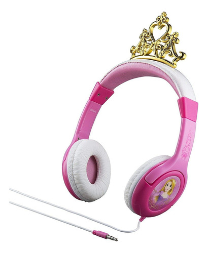 Disney Princess Auriculares Niños Estéreo Ajustable, Sin 3,5