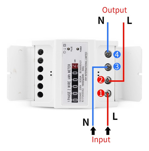 Contador De Energía De Dos Cables Analógico Kwh 5-100a